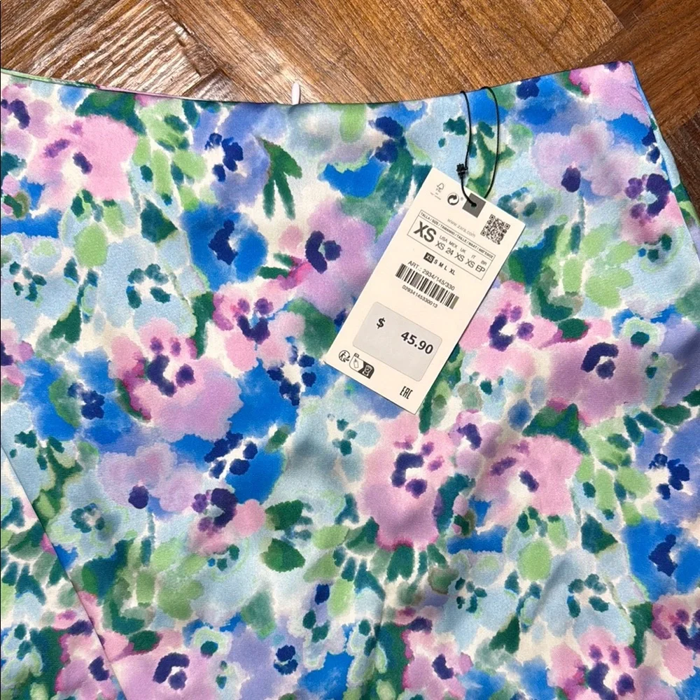 Zara Floral Mini Skirt - Multicolor